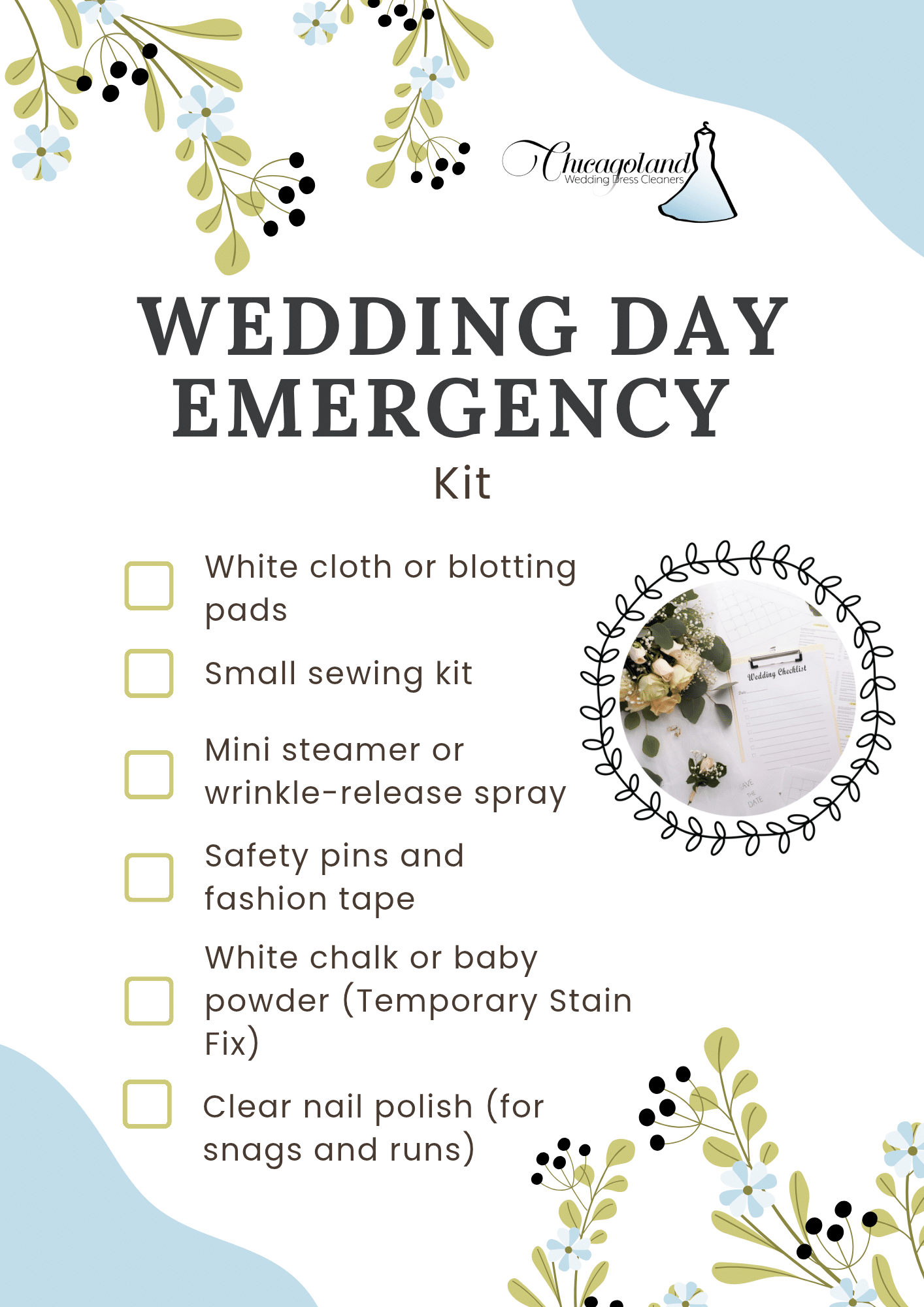 Wedding Day Emergency Kit Wedding Day Emergency Kit
