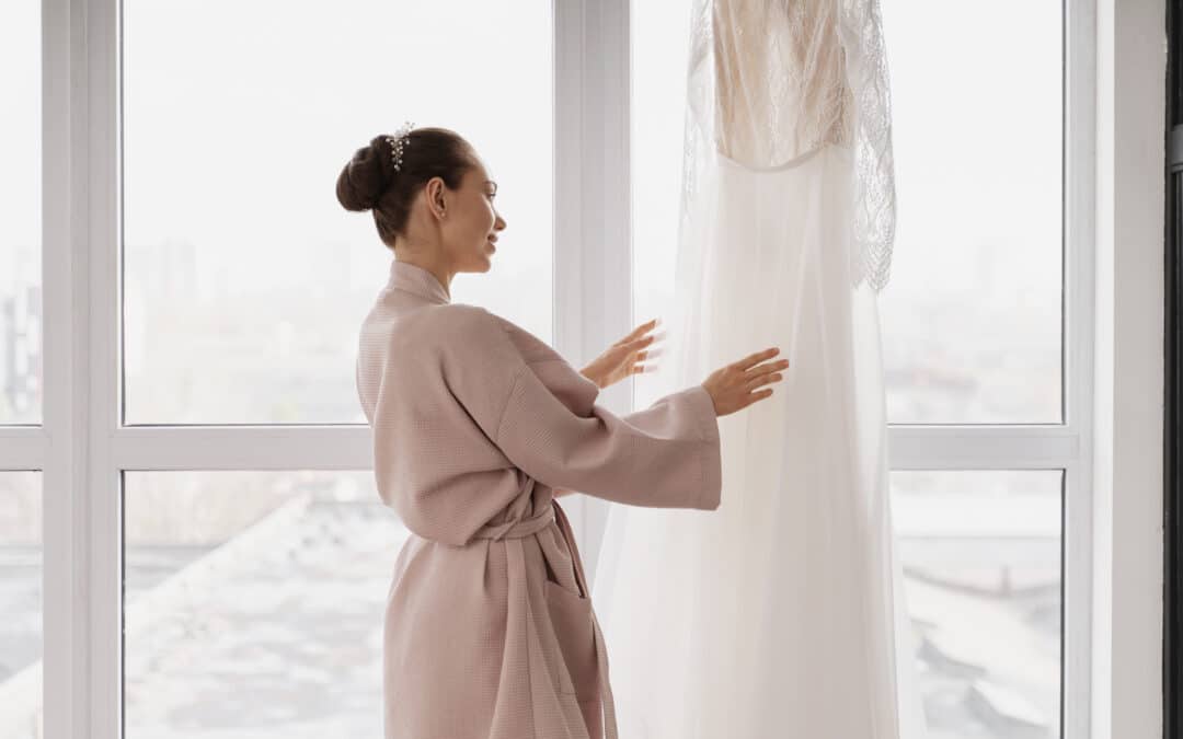 How to Get Creases Out of a Wedding Dress?