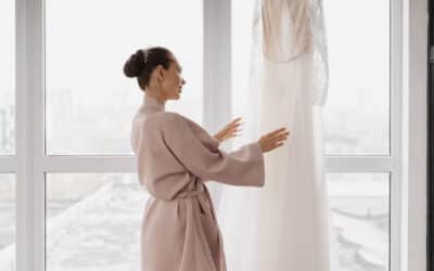 How to Get Creases Out of a Wedding Dress?