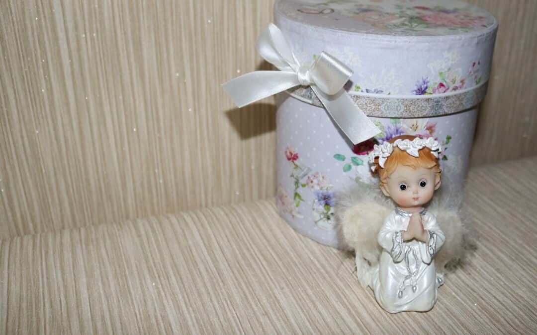 What is christening gown shadow box in Chicago?
