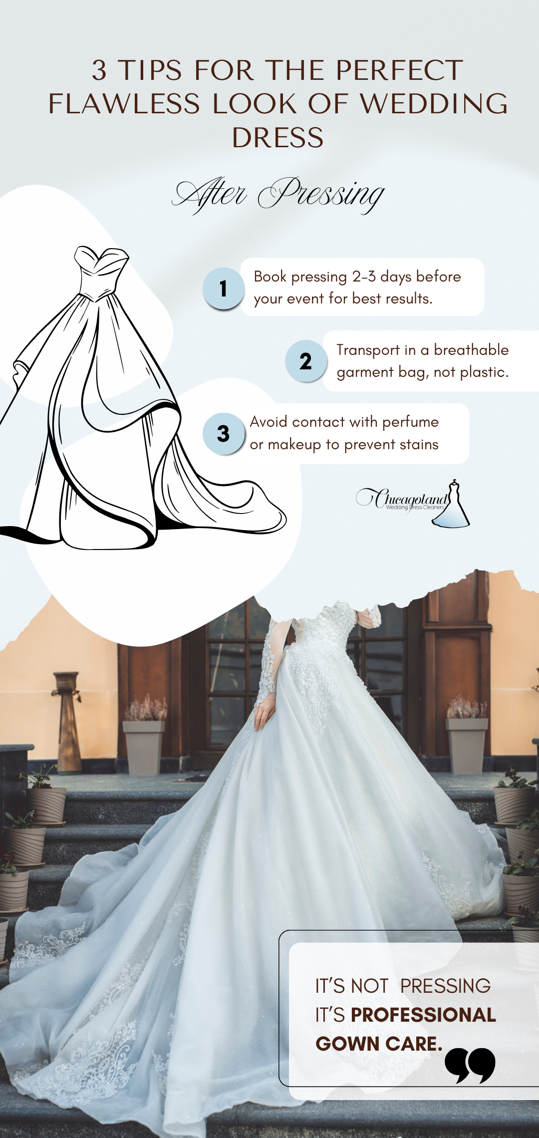 How to Press a Formal Dress and a Wedding Gown