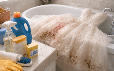 5 Reasons Not to Clean Your Wedding Dress Yourself